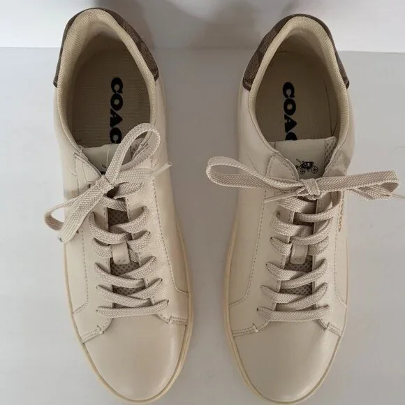 Coach Clip Leather Low Top Sneaker Size 11B New! - Picture 3 of 11